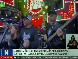 Habitantes del edo. Sucre se unen para compartir deseos de paz y prosperidad en Navidad