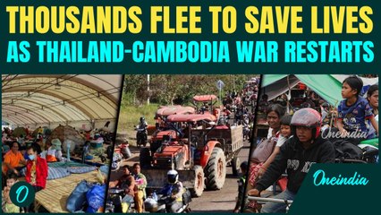 Thailand-Cambodia War Update: Thousands Flee as Fresh Strikes Hit Border Villages | Multiple Dead