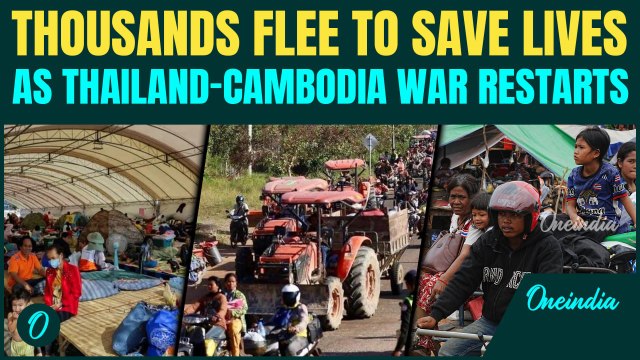 Thailand-Cambodia War Update: Thousands Flee as Fresh Strikes Hit Border Villages | Multiple Dead