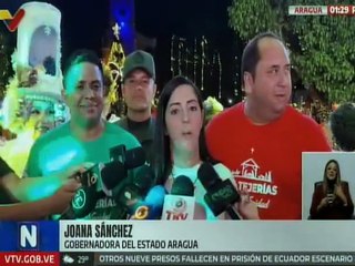 Pueblo del edo. Aragua celebra con prosperidad el encendido de luces navideñas