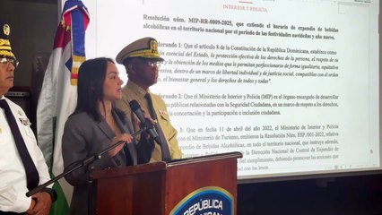 Faride Raful anuncia flexibilización de horarios para expendio de bebidas alcohólicas durante la Navidad