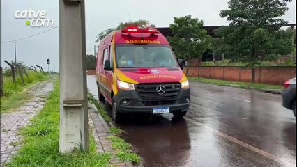 Jovem fica ferido ao cair de moto em Cascavel