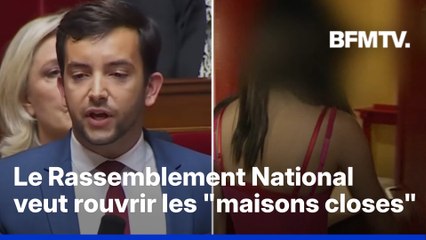 Jean-Philippe Tanguy, député du Rassemblement National, veut rouvrir les maisons closes