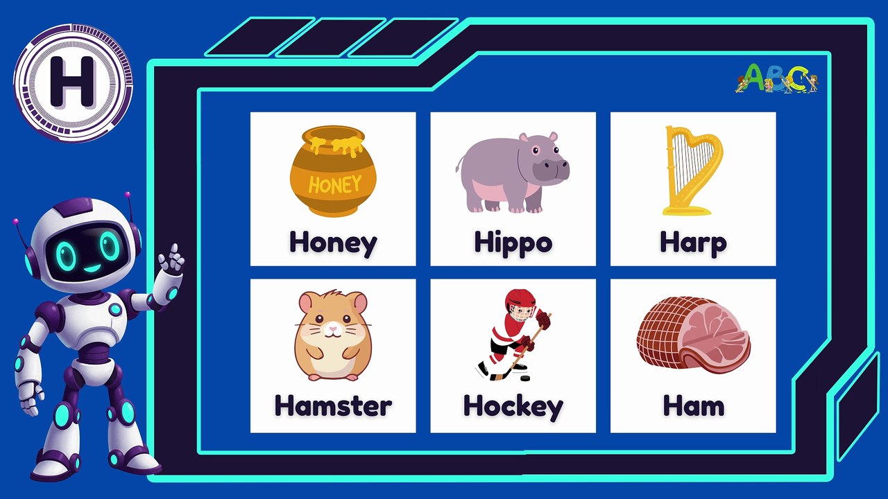 ABC Vocabulary Learning for Toddlers | Learn Alphabet Words from A to Z for Kids