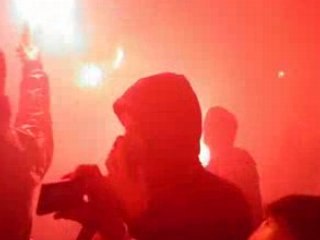 Cortège Auteuil avant PSG-Lyon