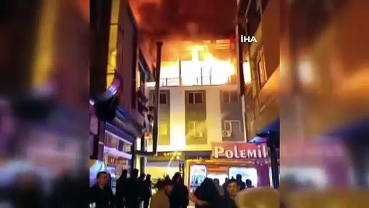 Van'da bir otelde korkutan yangın!