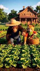 Chikki & Momo – Cute Monkey and Cat Cartoon | Funny Animal Adventure