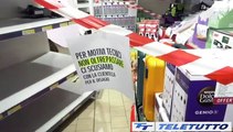 Video News - Sfondano parete e sradicano cassaforte al Conad di Gussago