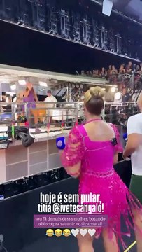 Ivete Sangalo ‘dá bronca’ em Lore Impronta durante Carnatal