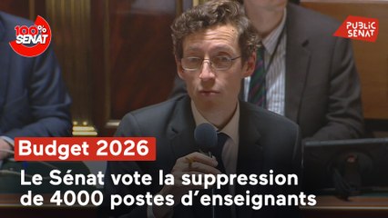 100% Sénat - Budget : le Sénat vote la suppression de 4000 postes d'enseignants