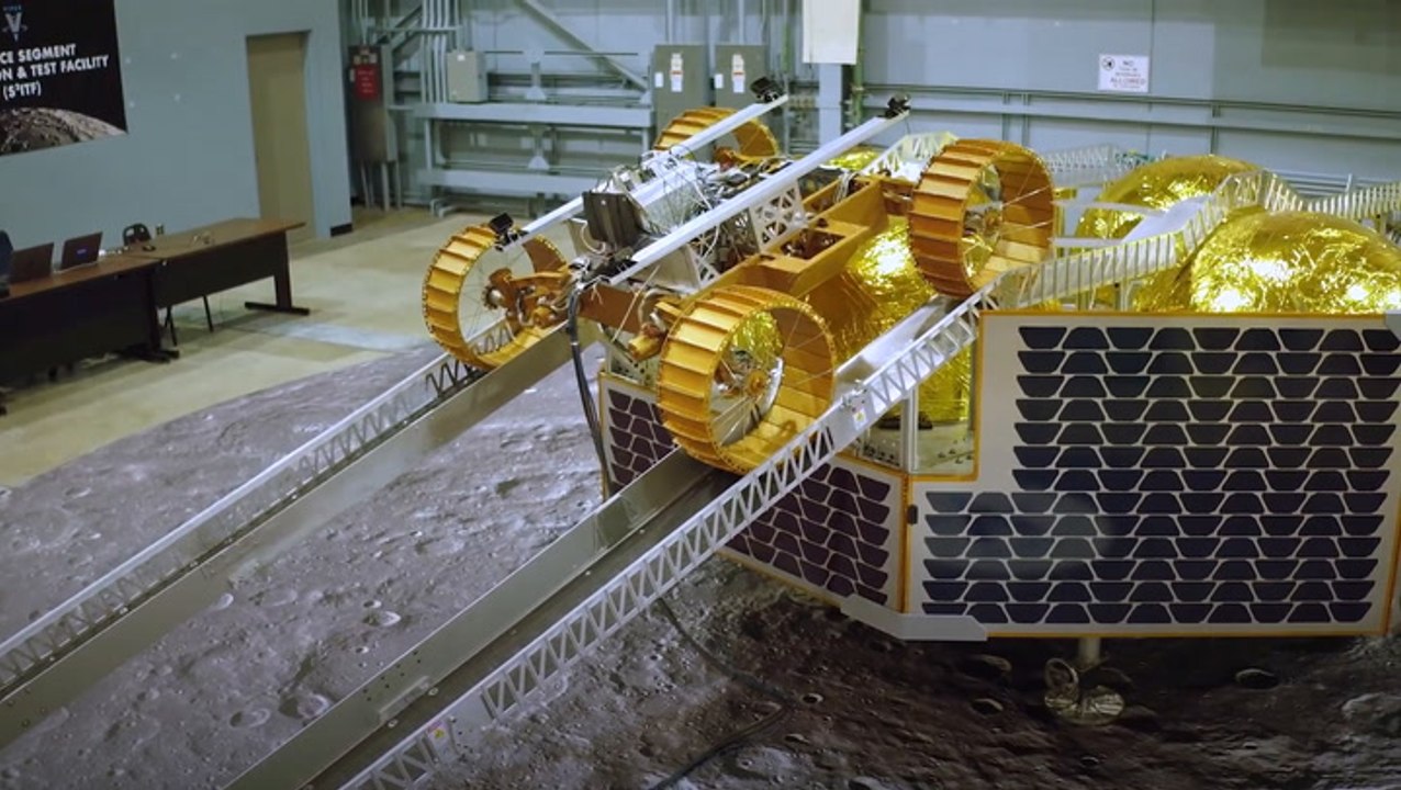 NASA VIPER Moon Rover Prototype Rolls Down Ramp In Tests On Earth ...
