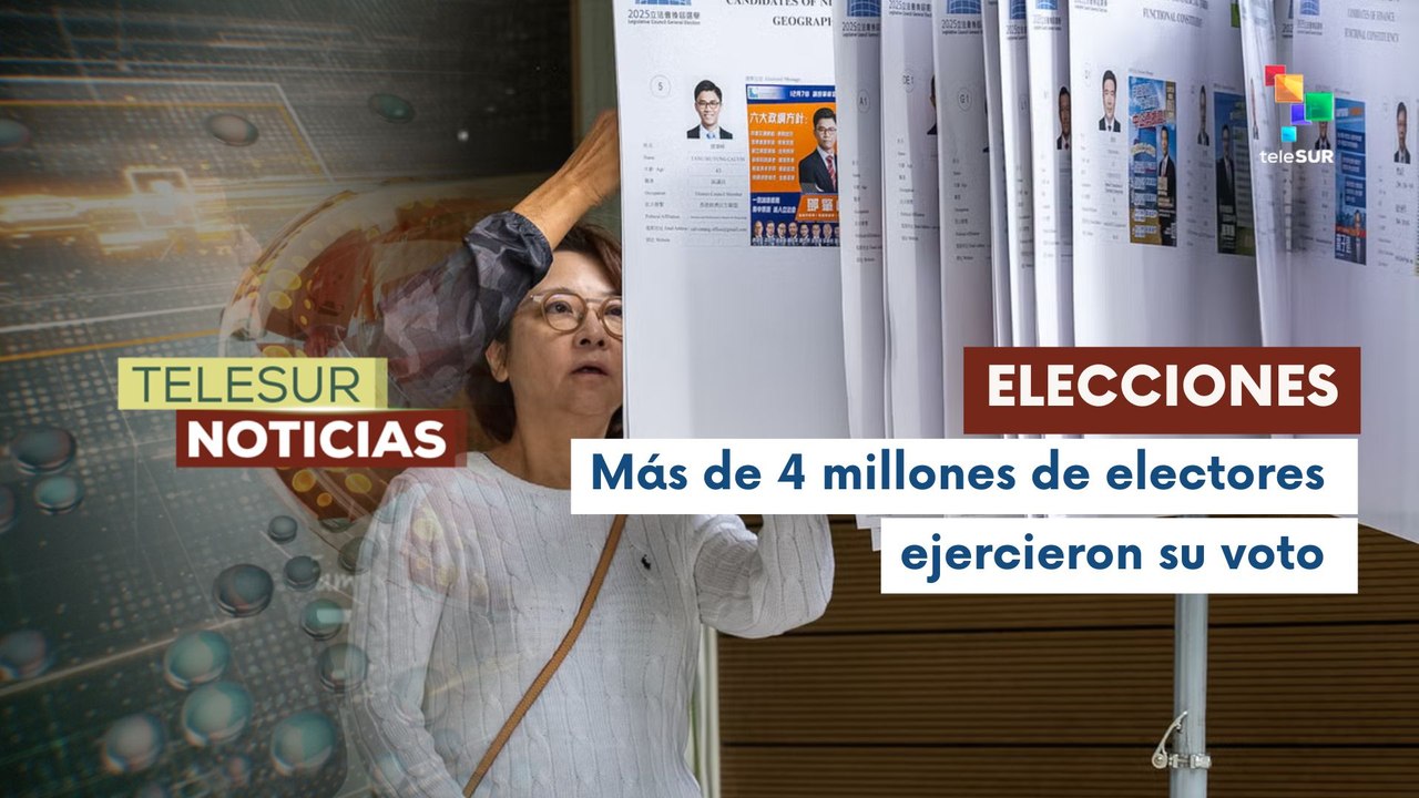 Finalizan las elecciones legislativas en Hong Kong