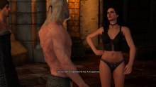 The Witcher 3 - Drunk Witchers & Geralt Wears Yennefer's Dress