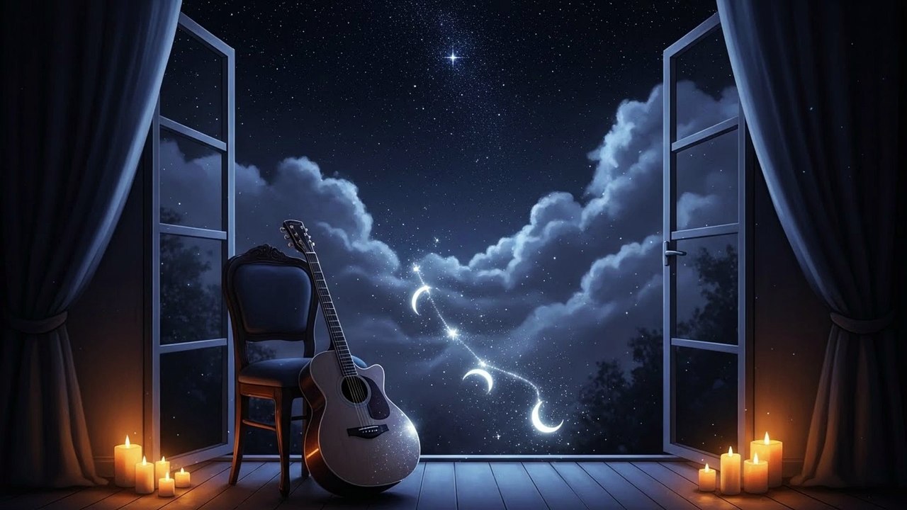 Starlight Ambient Dreamy Guitar Under a Silent Sky  OlcyMusic 6