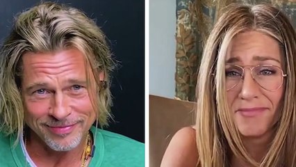 Brad Pitt & Jennifer Aniston Flirt In Virtual Table Read & TikTok Downloads Get Banned