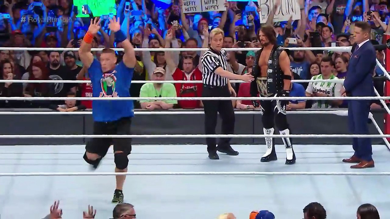 FULL MATCH John Cena wins 16th World Title Royal Rumble 2017