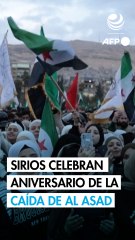 Los sirios celebran el primer año de la caída de Bashar al Asad