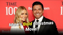 Mark Consuelos Holds Stressed Kelly Ripa's Hand as He Asks Her to Not Get Him Anything for Christmas: 'I Mean It'
