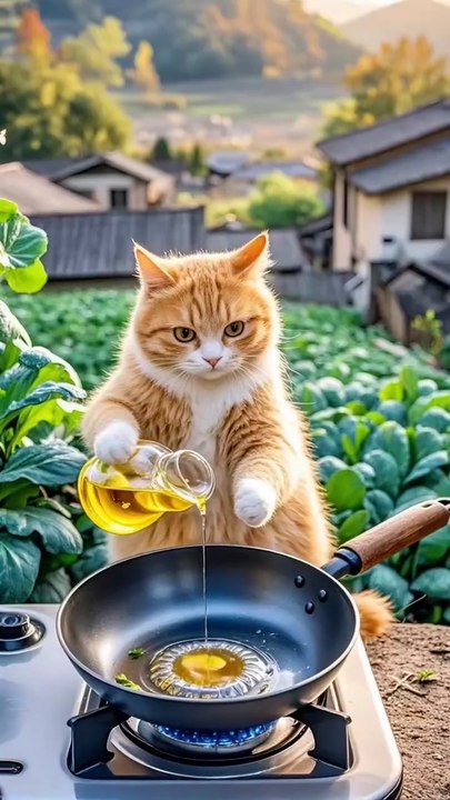 Good Morning Cat. #ai #insiya #funny #dancing