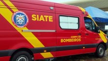 Homem sofre queda de mureta e é atendido pelos Siate na BR-277 em Cascavel