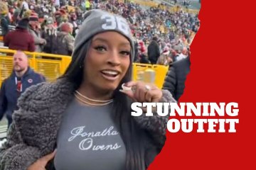 Simone Biles shows her support for Jonathan Owens with an outfit that leaves everyone astonished