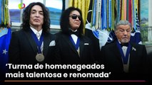 Kiss e Sylvester Stallone recebem medalhas de honra de Trump