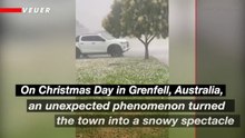 Hail Turns Aussie Streets White in Surprise Holiday Twist