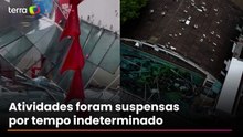 Cobertura de academia desaba após temporal em São Paulo; vídeos mostram destruição