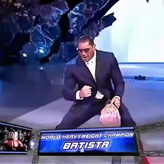 Batista entrance as new World Heavyweight Champion SmackDown! 2007