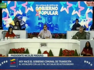 Presidente Nicolás Maduro insta a fortalecer el Gobierno Comunal