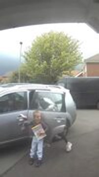 Daughter Leans on Open Car Door and Falls When Mother Suddenly Closes It