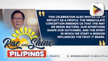 PBBM, nakiisa sa paggunita ng Feast of Immaculate Conception; mga Pilipino, hinimok ng pangulo na tularan ang matibay na pananampalataya ng Birheng Maria | ulat ni Cleizl Pardilla