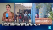 Choques mortales en Bolivia: denuncian uso excesivo de la fuerza policial en protestas
