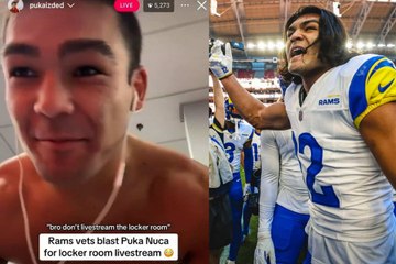 Puka Nacua gets blasted by Los Angeles Rams teammates for a livestream