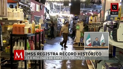 Zoé Robledo habla del récord del IMSS de 22.8 millones de empleos formales