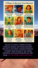 9 ways to recover from burnout