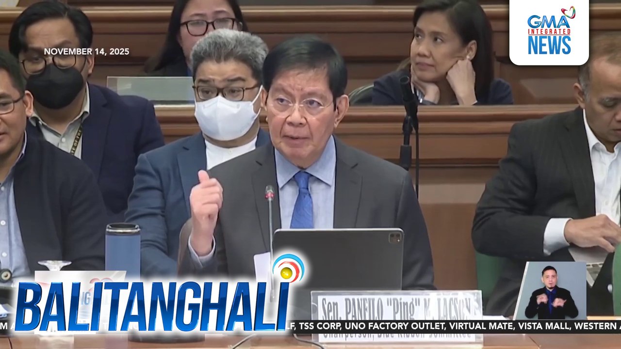 Sen. Lacson sa imbestigasyon sa flood control issue - "I wonder why Malacañang's enthusiasm is lost all of a sudden" | Balitanghali