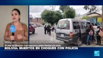 Choques mortales en Bolivia: denuncian uso excesivo de la fuerza policial en protestas