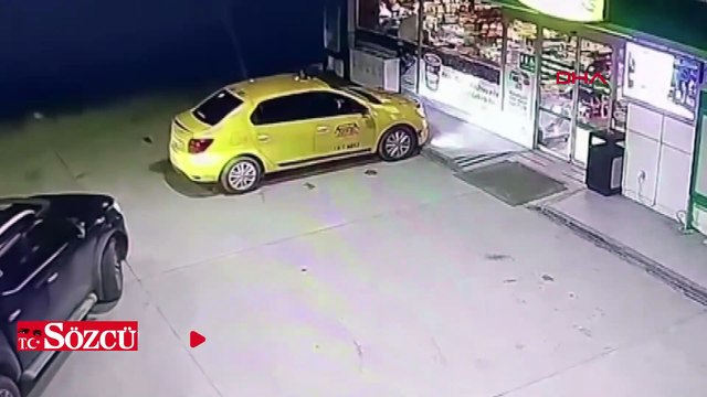 Gasbettiği taksiyle kaza yapınca yaya olarak kaçmaya çalışan şüpheli yakalandı