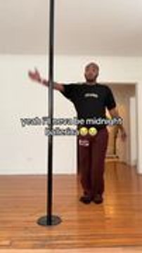 Pole Comes Loose as Person Attempts to Swing Upside Down