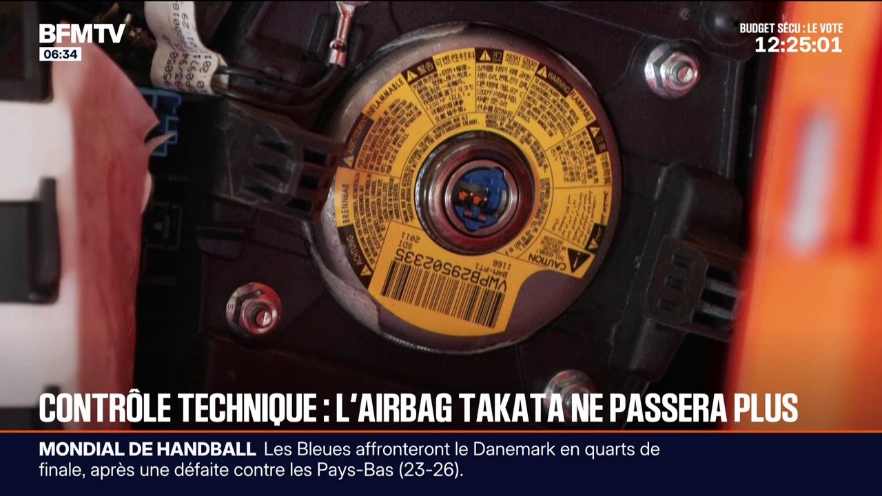 À compter du 1er janvier, le contrôle technique vérifiera si les véhicules sont dotés d'airbags Takata