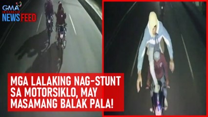 Mga lalaking nag-stunt sa motorsiklo, may masamang balak pala! | GMA Integrated Newsfeed