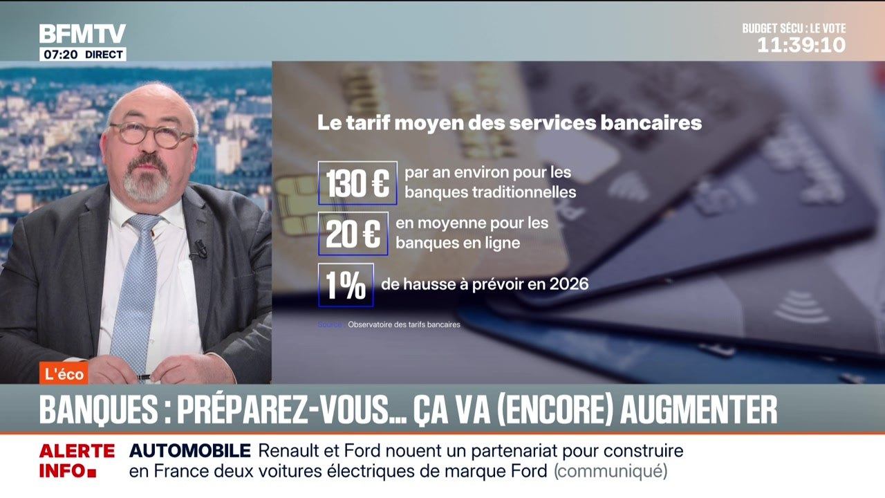BFM éco : Banques, préparez-vous... ça va (encore) augmenter - 09/12