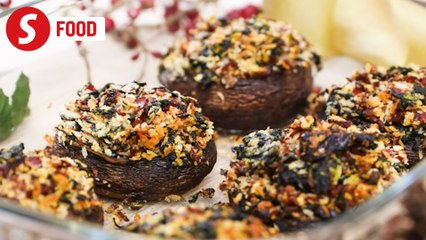Retro Recipe: Stuffed portobello mushrooms