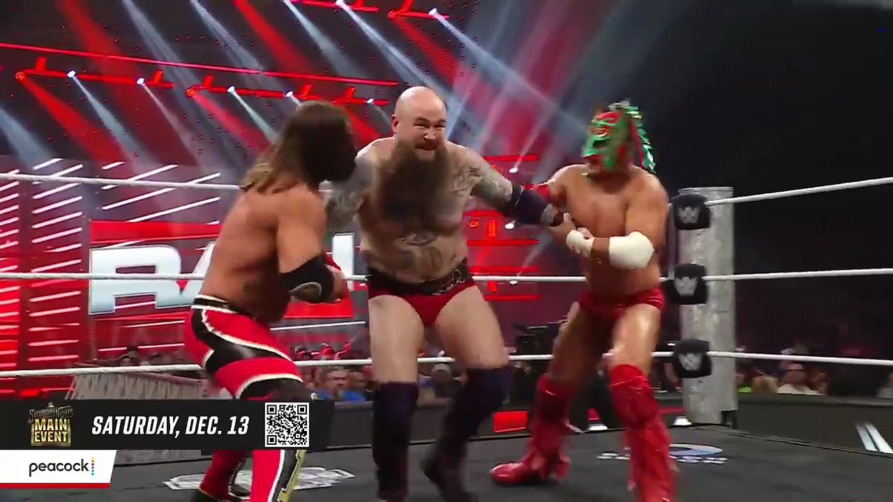 WWE RAW 8 DECEMBER 2025 AJ STYLES & DRAGON LEE VS THE WAR RAIDERS FULL MATCH