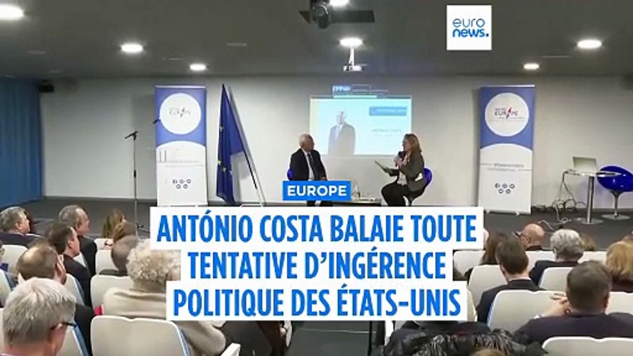 Antonio Costa répond à Donald Trump : "On respecte la souveraineté des uns et des autres"