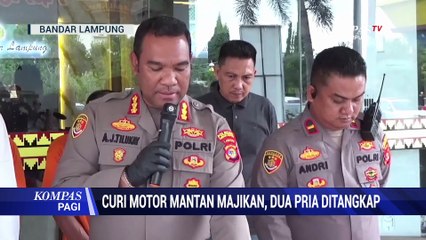 Curi Motor Milik Mantan Majikan, Dua Pria Ditangkap!
