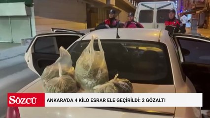 Ankara'da 4 kilo esrar ele geçirildi: 2 gözaltı