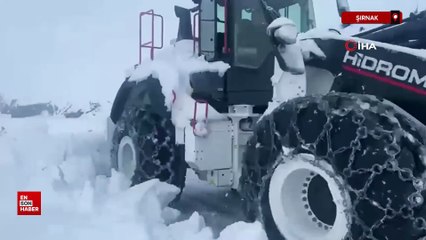 Şırnak'ta kar esareti: Beyaz örtü yarım metreyi geçti