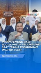 LEGISLATOR PUGUH TERIMA ROMBONGAN PELAJAR SMK DI DPRD JATIM, ADA PESAN PENTING SOAL MASA DEPAN DEMOKRASI